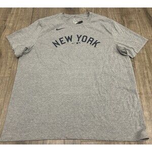 Babe Ruth New York Yankees Nike T Shirt Men’s 2XL Gray # 3 MLB New